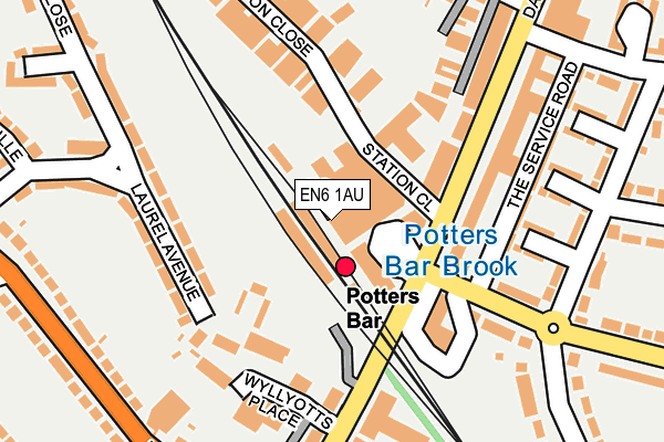 EN6 1AU map - OS OpenMap – Local (Ordnance Survey) EN6 1AU map - OS OpenMap – Local (Ordnance Survey)
