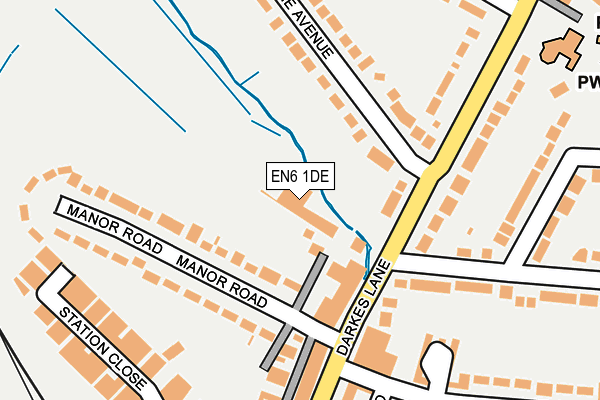 EN6 1DE map - OS OpenMap – Local (Ordnance Survey) EN6 1DE map - OS OpenMap – Local (Ordnance Survey)