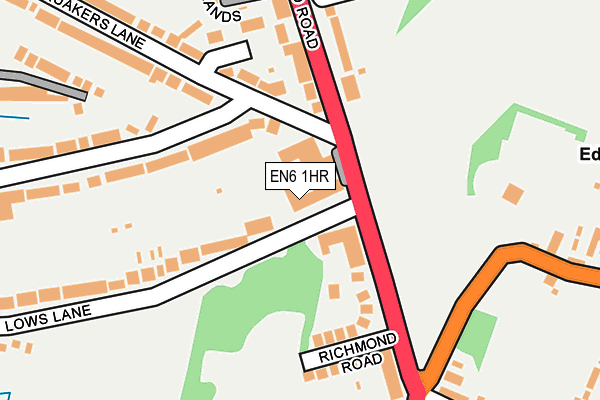 EN6 1HR map - OS OpenMap – Local (Ordnance Survey) EN6 1HR map - OS OpenMap – Local (Ordnance Survey)