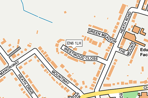 EN6 1LH map - OS OpenMap – Local (Ordnance Survey) EN6 1LH map - OS OpenMap – Local (Ordnance Survey)
