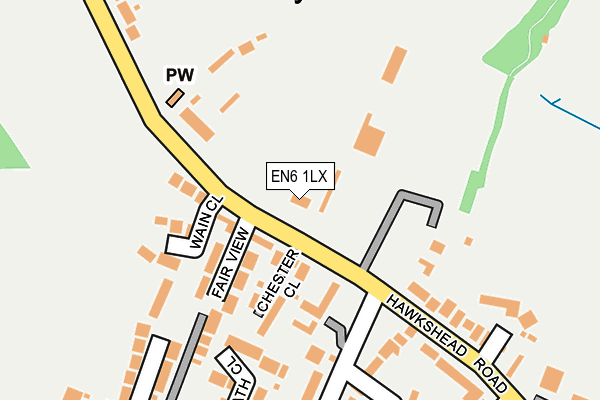 EN6 1LX map - OS OpenMap – Local (Ordnance Survey) EN6 1LX map - OS OpenMap – Local (Ordnance Survey)