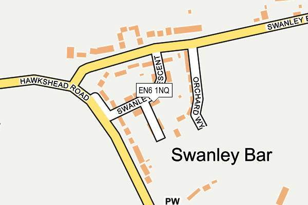 EN6 1NQ map - OS OpenMap – Local (Ordnance Survey) EN6 1NQ map - OS OpenMap – Local (Ordnance Survey)