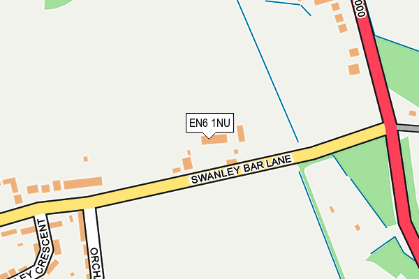 EN6 1NU map - OS OpenMap – Local (Ordnance Survey) EN6 1NU map - OS OpenMap – Local (Ordnance Survey)
