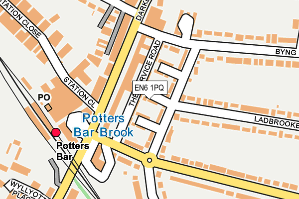 EN6 1PQ map - OS OpenMap – Local (Ordnance Survey) EN6 1PQ map - OS OpenMap – Local (Ordnance Survey)