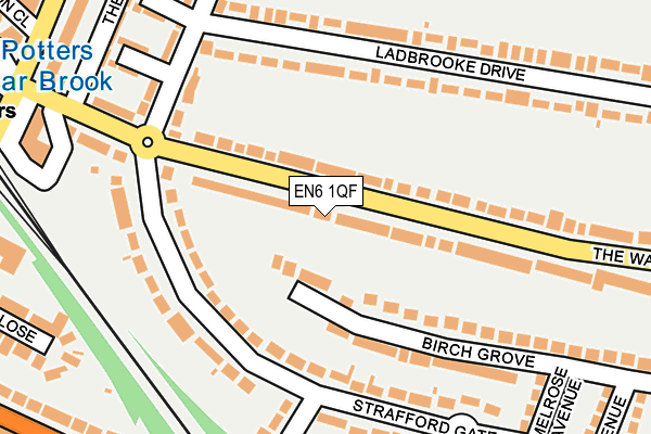 EN6 1QF map - OS OpenMap – Local (Ordnance Survey) EN6 1QF map - OS OpenMap – Local (Ordnance Survey)