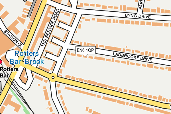 EN6 1QP map - OS OpenMap – Local (Ordnance Survey) EN6 1QP map - OS OpenMap – Local (Ordnance Survey)