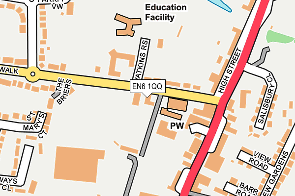 EN6 1QQ map - OS OpenMap – Local (Ordnance Survey) EN6 1QQ map - OS OpenMap – Local (Ordnance Survey)