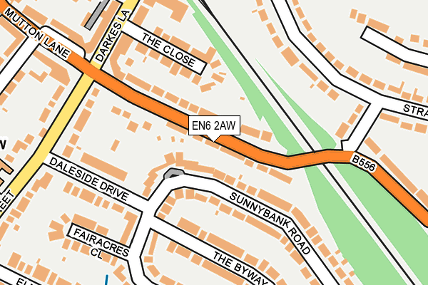 EN6 2AW map - OS OpenMap – Local (Ordnance Survey) EN6 2AW map - OS OpenMap – Local (Ordnance Survey)