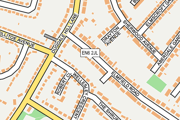 EN6 2JL map - OS OpenMap – Local (Ordnance Survey) EN6 2JL map - OS OpenMap – Local (Ordnance Survey)