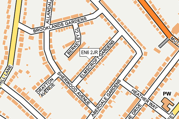 EN6 2JR map - OS OpenMap – Local (Ordnance Survey) EN6 2JR map - OS OpenMap – Local (Ordnance Survey)