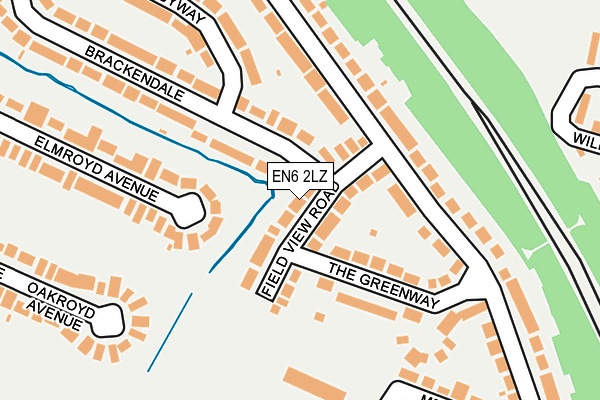 EN6 2LZ map - OS OpenMap – Local (Ordnance Survey) EN6 2LZ map - OS OpenMap – Local (Ordnance Survey)