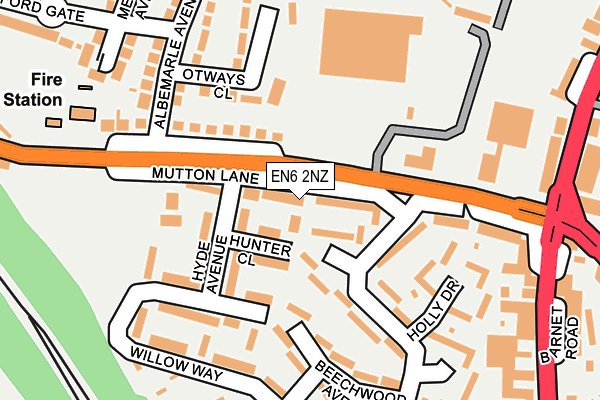 EN6 2NZ map - OS OpenMap – Local (Ordnance Survey) EN6 2NZ map - OS OpenMap – Local (Ordnance Survey)