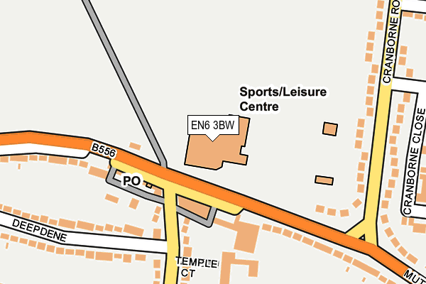 EN6 3BW map - OS OpenMap – Local (Ordnance Survey) EN6 3BW map - OS OpenMap – Local (Ordnance Survey)