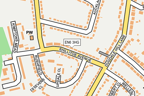 EN6 3HG map - OS OpenMap – Local (Ordnance Survey) EN6 3HG map - OS OpenMap – Local (Ordnance Survey)