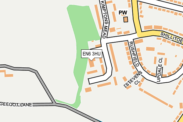 EN6 3HU map - OS OpenMap – Local (Ordnance Survey) EN6 3HU map - OS OpenMap – Local (Ordnance Survey)