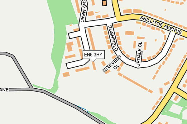 EN6 3HY map - OS OpenMap – Local (Ordnance Survey) EN6 3HY map - OS OpenMap – Local (Ordnance Survey)