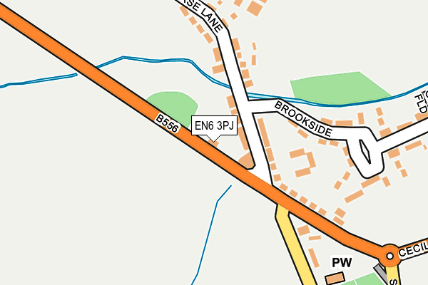EN6 3PJ map - OS OpenMap – Local (Ordnance Survey) EN6 3PJ map - OS OpenMap – Local (Ordnance Survey)
