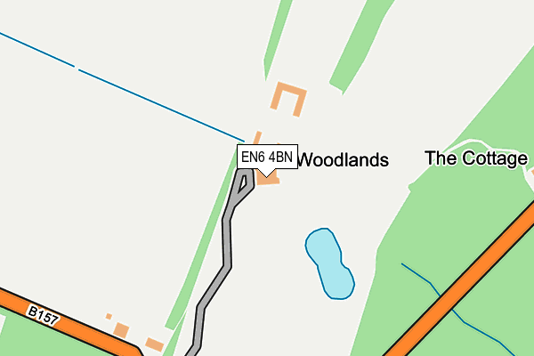 EN6 4BN map - OS OpenMap – Local (Ordnance Survey) EN6 4BN map - OS OpenMap – Local (Ordnance Survey)