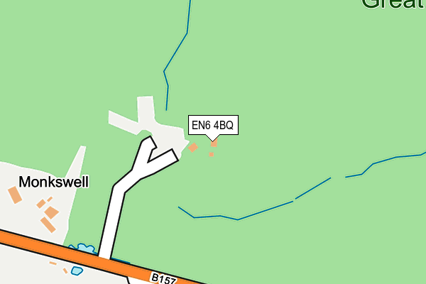 EN6 4BQ map - OS OpenMap – Local (Ordnance Survey) EN6 4BQ map - OS OpenMap – Local (Ordnance Survey)