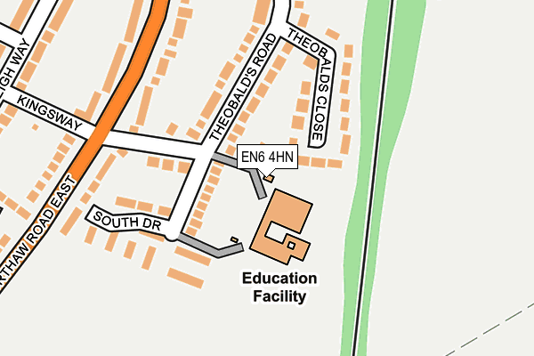 EN6 4HN map - OS OpenMap – Local (Ordnance Survey) EN6 4HN map - OS OpenMap – Local (Ordnance Survey)