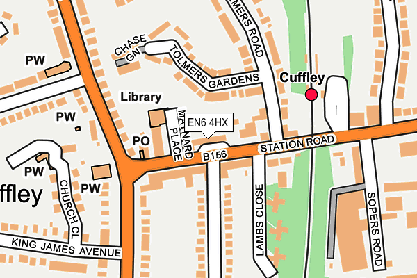 EN6 4HX map - OS OpenMap – Local (Ordnance Survey) EN6 4HX map - OS OpenMap – Local (Ordnance Survey)