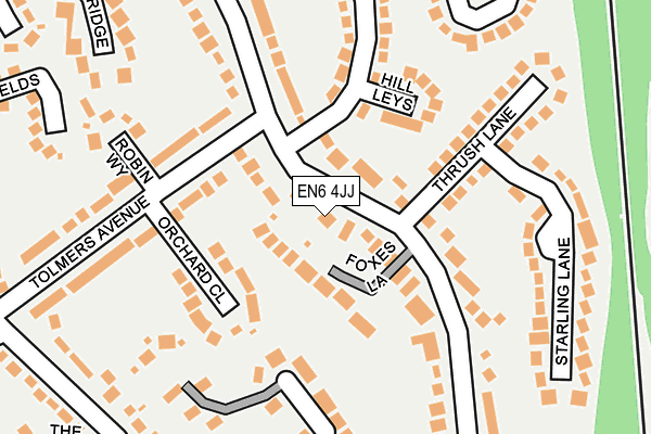 EN6 4JJ map - OS OpenMap – Local (Ordnance Survey) EN6 4JJ map - OS OpenMap – Local (Ordnance Survey)