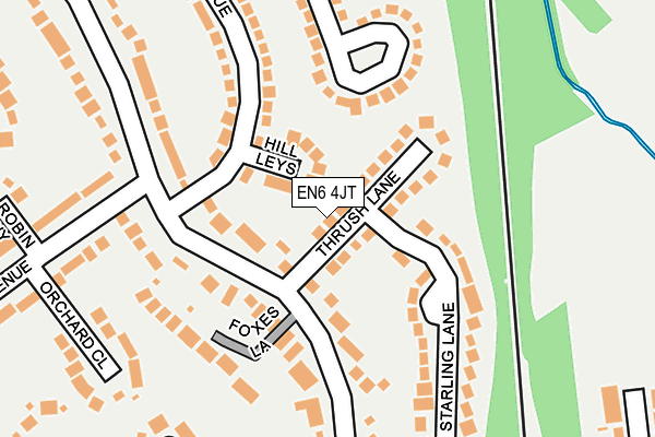 EN6 4JT map - OS OpenMap – Local (Ordnance Survey) EN6 4JT map - OS OpenMap – Local (Ordnance Survey)