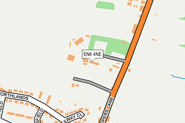 EN6 4NE map - OS OpenMap – Local (Ordnance Survey) EN6 4NE map - OS OpenMap – Local (Ordnance Survey)