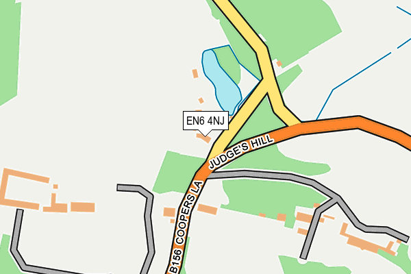 EN6 4NJ map - OS OpenMap – Local (Ordnance Survey) EN6 4NJ map - OS OpenMap – Local (Ordnance Survey)