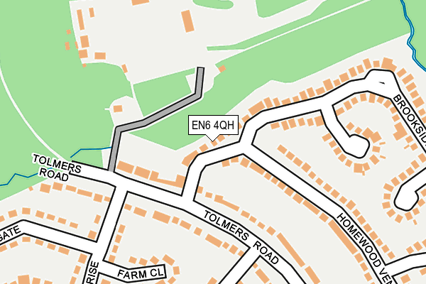 EN6 4QH map - OS OpenMap – Local (Ordnance Survey) EN6 4QH map - OS OpenMap – Local (Ordnance Survey)