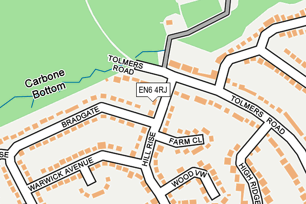 EN6 4RJ map - OS OpenMap – Local (Ordnance Survey) EN6 4RJ map - OS OpenMap – Local (Ordnance Survey)