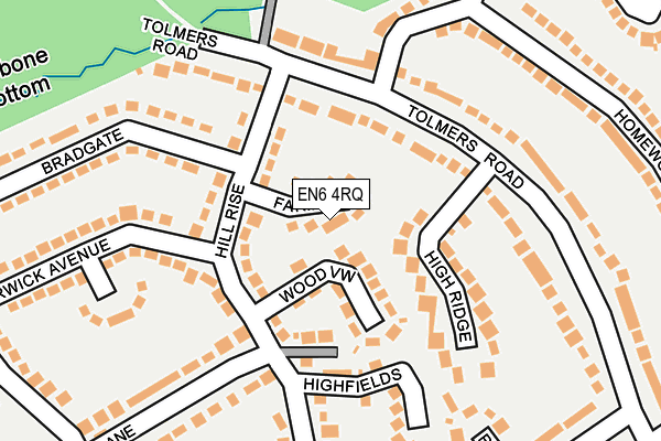 EN6 4RQ map - OS OpenMap – Local (Ordnance Survey) EN6 4RQ map - OS OpenMap – Local (Ordnance Survey)