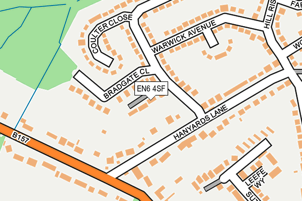EN6 4SF map - OS OpenMap – Local (Ordnance Survey) EN6 4SF map - OS OpenMap – Local (Ordnance Survey)