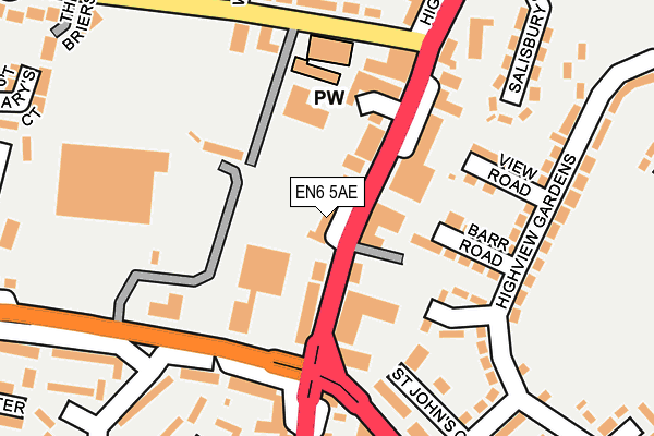 EN6 5AE map - OS OpenMap – Local (Ordnance Survey) EN6 5AE map - OS OpenMap – Local (Ordnance Survey)