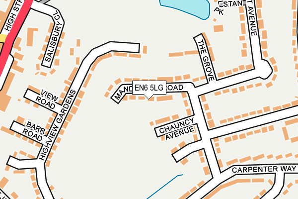 EN6 5LG map - OS OpenMap – Local (Ordnance Survey) EN6 5LG map - OS OpenMap – Local (Ordnance Survey)