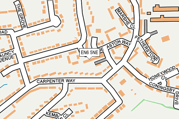 EN6 5NE map - OS OpenMap – Local (Ordnance Survey) EN6 5NE map - OS OpenMap – Local (Ordnance Survey)