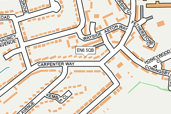 EN6 5QB map - OS OpenMap – Local (Ordnance Survey) EN6 5QB map - OS OpenMap – Local (Ordnance Survey)