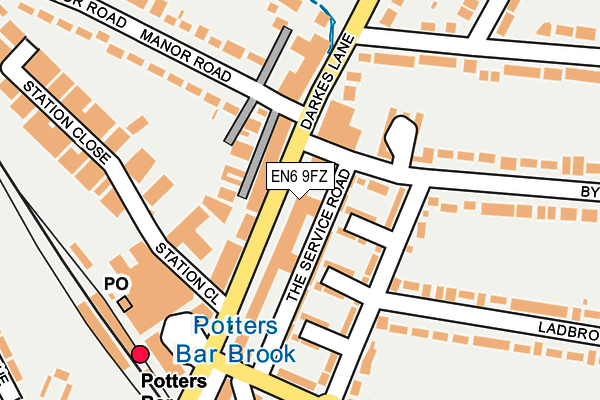 EN6 9FZ map - OS OpenMap – Local (Ordnance Survey) EN6 9FZ map - OS OpenMap – Local (Ordnance Survey)