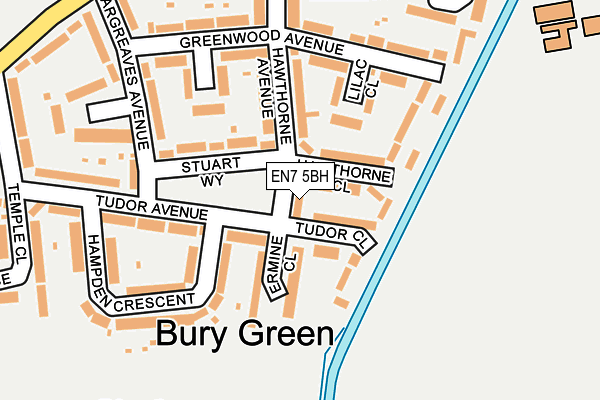 EN7 5BH map - OS OpenMap – Local (Ordnance Survey) EN7 5BH map - OS OpenMap – Local (Ordnance Survey)