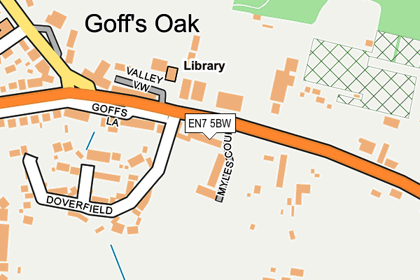 EN7 5BW map - OS OpenMap – Local (Ordnance Survey) EN7 5BW map - OS OpenMap – Local (Ordnance Survey)