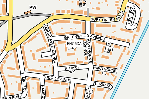 EN7 5DA map - OS OpenMap – Local (Ordnance Survey) EN7 5DA map - OS OpenMap – Local (Ordnance Survey)