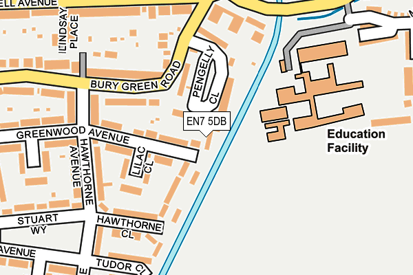 EN7 5DB map - OS OpenMap – Local (Ordnance Survey) EN7 5DB map - OS OpenMap – Local (Ordnance Survey)