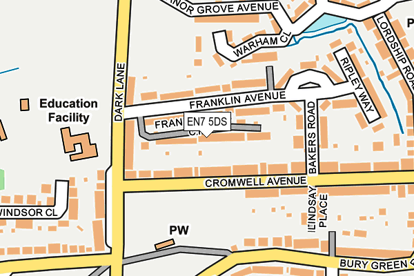 EN7 5DS map - OS OpenMap – Local (Ordnance Survey) EN7 5DS map - OS OpenMap – Local (Ordnance Survey)