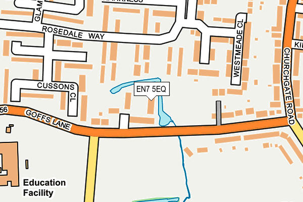 EN7 5EQ map - OS OpenMap – Local (Ordnance Survey) EN7 5EQ map - OS OpenMap – Local (Ordnance Survey)
