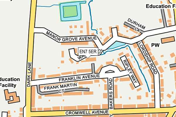 EN7 5ER map - OS OpenMap – Local (Ordnance Survey) EN7 5ER map - OS OpenMap – Local (Ordnance Survey)