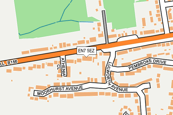 EN7 5EZ map - OS OpenMap – Local (Ordnance Survey)