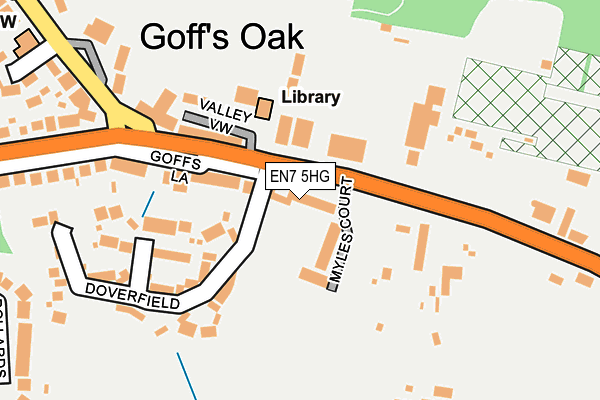 EN7 5HG map - OS OpenMap – Local (Ordnance Survey) EN7 5HG map - OS OpenMap – Local (Ordnance Survey)