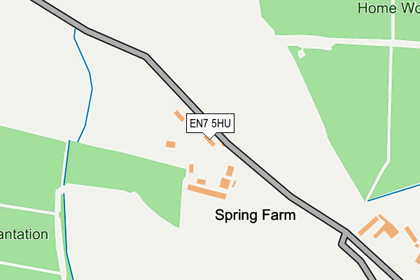 EN7 5HU map - OS OpenMap – Local (Ordnance Survey)