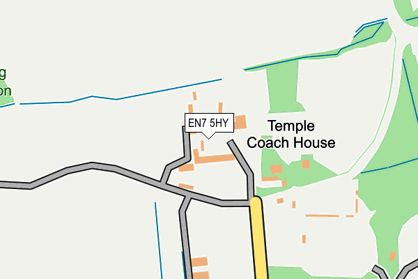 EN7 5HY map - OS OpenMap – Local (Ordnance Survey)