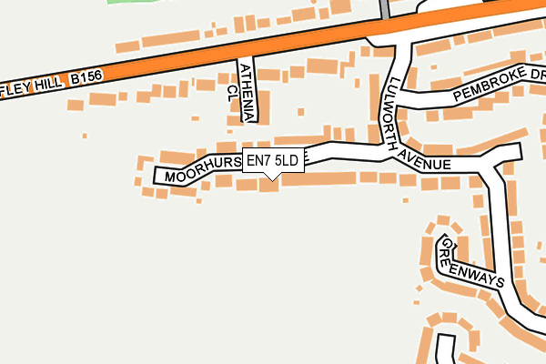 EN7 5LD map - OS OpenMap – Local (Ordnance Survey) EN7 5LD map - OS OpenMap – Local (Ordnance Survey)